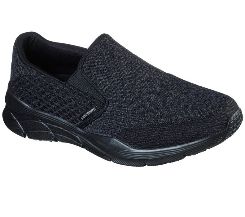 Skechers Herr Svarta Slip On - Relaxed Fit: Equalizer 4.0 - Revivify - Sverige (NHSOG-4379)